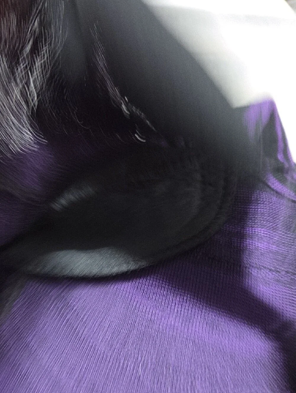 Ming Wang Purple and Black Zebra-Print Knit Jacket